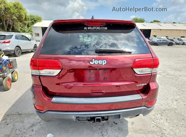 1C4RJEAG2HC637995 2017 JEEP GRAND Темно-бордовый Вид салона спереди