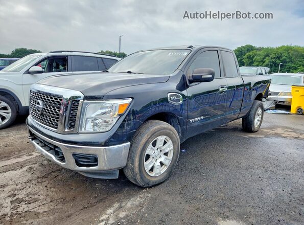 1N6AA1C82HN554077 2017 NISSAN TITAN Black Trasero izquierdo