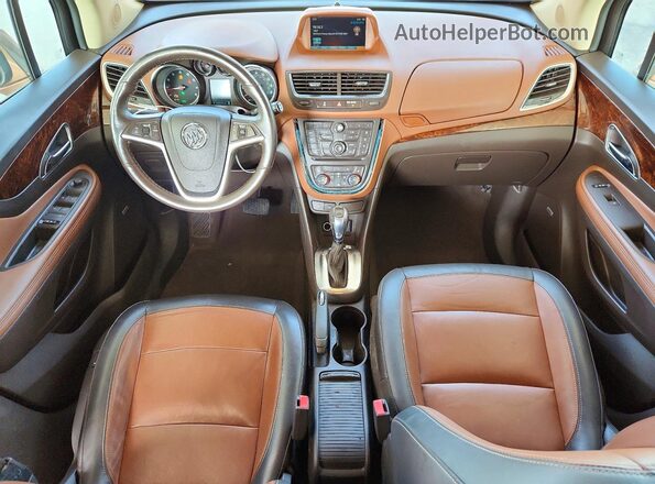 KL4CJHSBXGB644198 2016 BUICK ENCORE Коричневый Вид щитка приборов