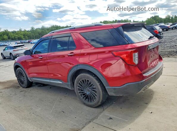 1FMSK8FH2MGB05646 2021 FORD EXPLORER Red Tył prawy