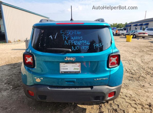 ZACNJDD10NPP00936 2022 JEEP RENEGADE Teal Вид салону спереду
