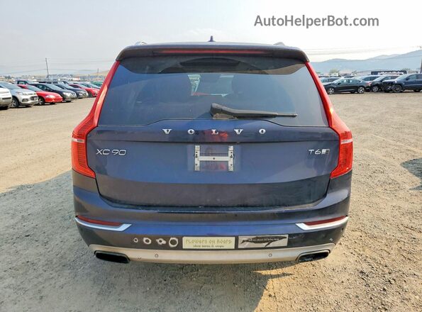 YV4A22PL2G1019113 2016 VOLVO XC90 Blue Vista interior delantera