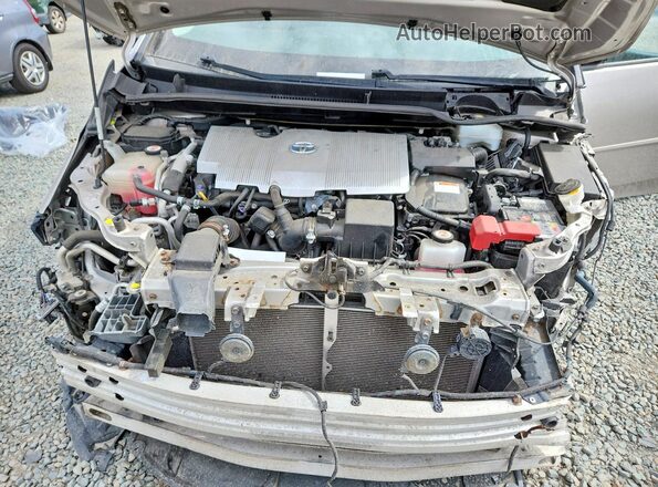 JTDKARFPXH3035945 2017 TOYOTA PRIUS Gray Engine compartment view