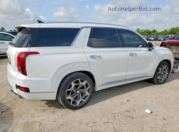 KM8R74HE7MU267429 2021 HYUNDAI PALISADE Белый Передняя правая четверть