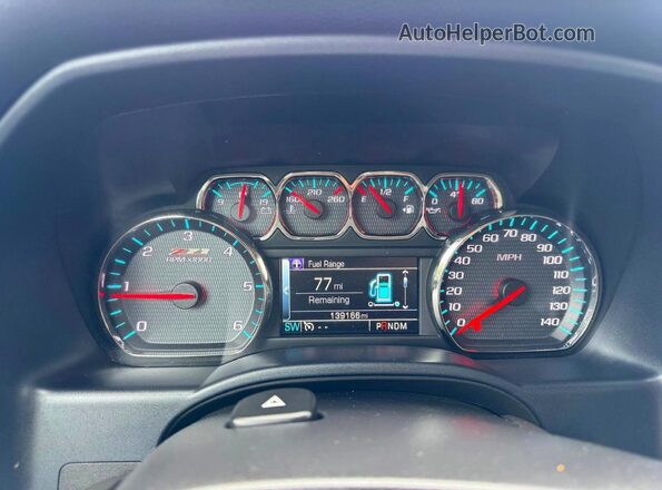 1GCVKREC3GZ112479 2016 CHEVROLET SILVERADO White Instrument cluster view