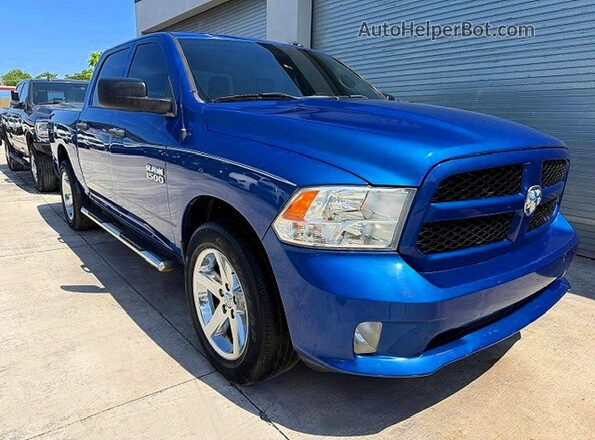 3C6RR6KG2JG249849 2018 RAM 1500 Blue Вид спереду