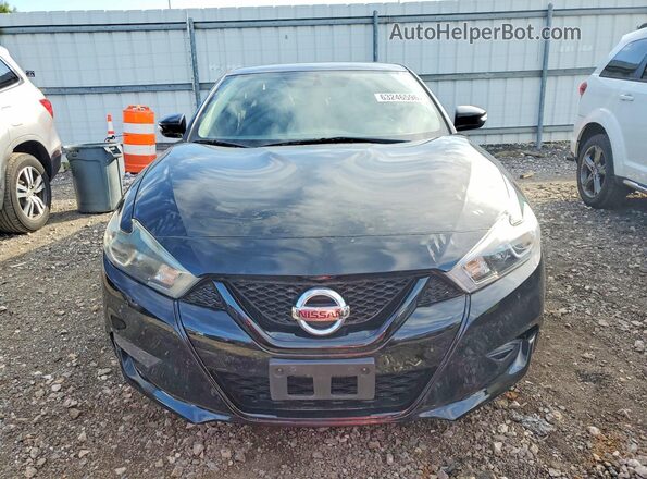 1N4AA6AP5JC410122 2018 NISSAN MAXIMA Black უკანა ხედი