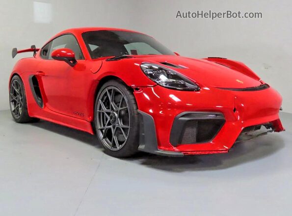 WP0AE2A89SK272107 2025 PORSCHE CAYMAN Красный Задняя левая четверть