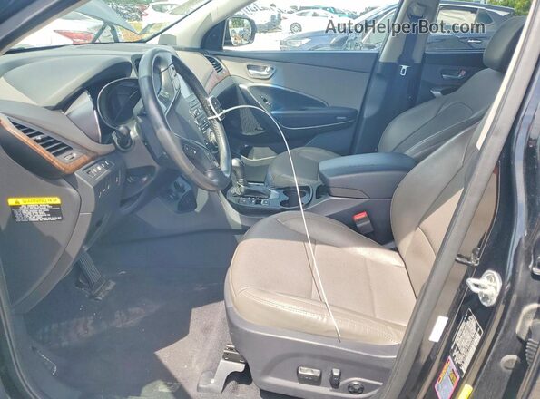 5XYZWDLA5JG503374 2018 HYUNDAI SANTA FE Black წინა პანელის ხედი