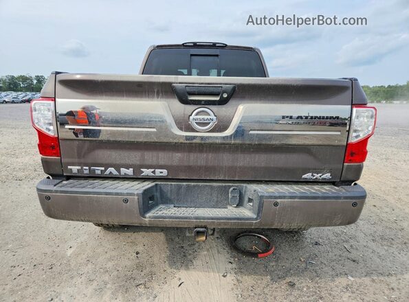 1N6BA1F40GN513409 2016 NISSAN TITAN Brown Widok wnętrza z przodu