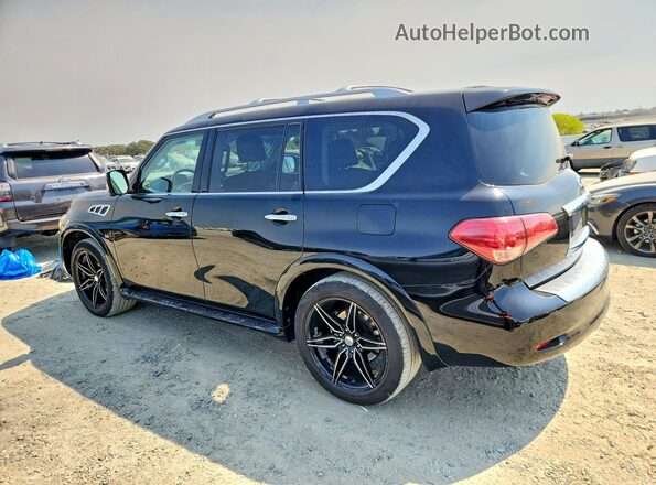 JN8AZ2NF4G9612621 2016 INFINITI QX80 Черный Задняя правая четверть