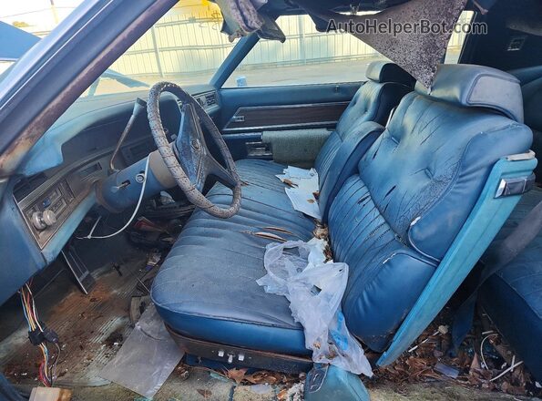 6L47520421187 1972 CADILLAC ELDORADO Blue წინა პანელის ხედი