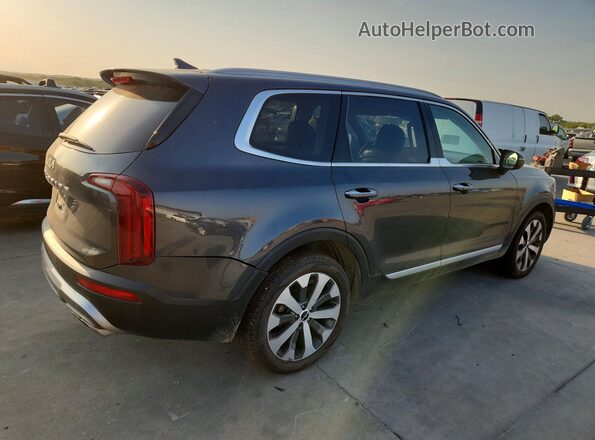 5XYP6DHC9NG242077 2022 KIA TELLURIDE Gray წინა მარჯვენა