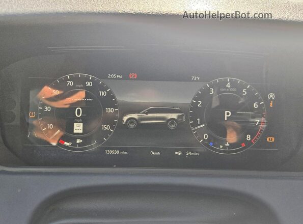 SALYK2FXXLA243724 2020 LAND ROVER RANGE Gray Widok zestawu wskaźników