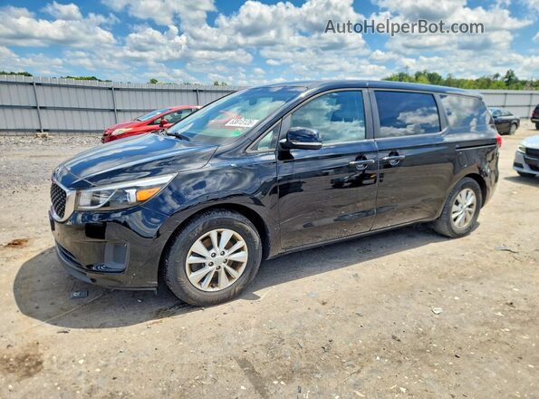 KNDMB5C19H6306877 2017 KIA SEDONA Черный Задняя левая четверть