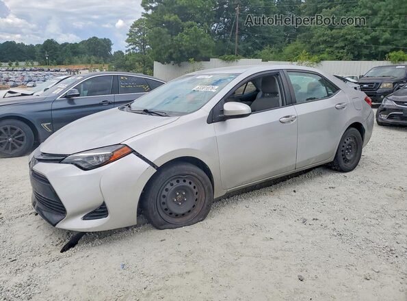 5YFBURHE3KP896868 2019 TOYOTA COROLLA Серебряный Задняя левая четверть