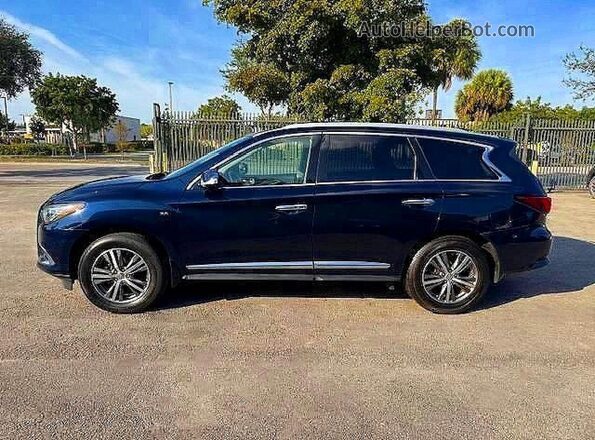 5N1DL0MM4KC561014 2019 INFINITI QX60 Blue VIN sticker view