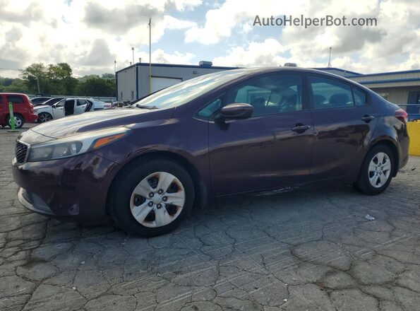 3KPFK4A71JE190309 2018 KIA FORTE Burgundy უკანა მარცხენა