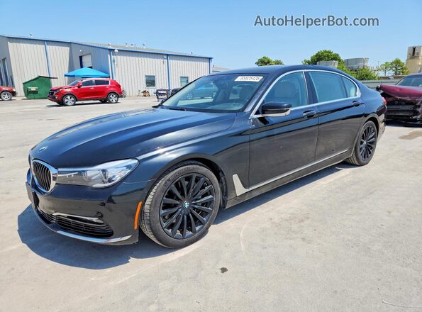 WBA7E2C50GG503948 2016 BMW 7 SERIES Black Tył lewy