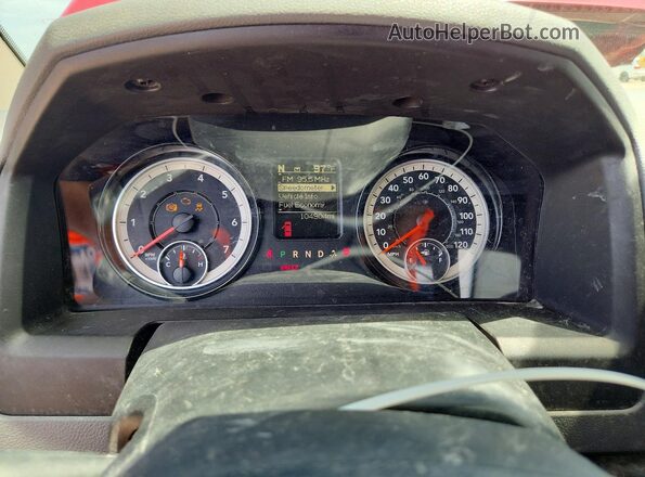 1C6RR6TTXKS593712 2019 RAM 1500 Red უკანა სავარძლების ხედი