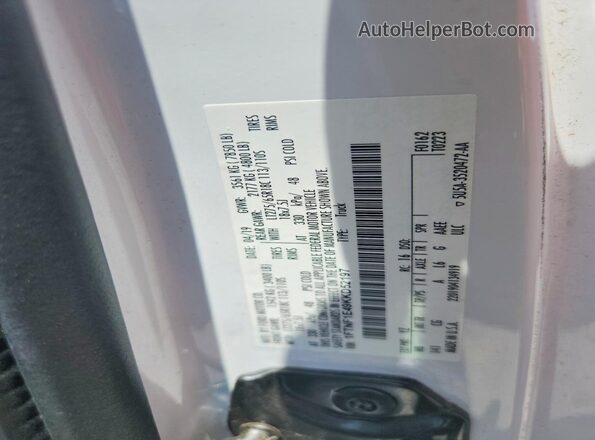 1FTNF1E49KKD52197 2019 FORD F150 White VIN sticker view