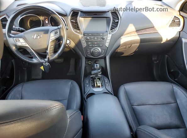 KM8SRDHF3HU207593 2017 HYUNDAI SANTA Blue Vista del cuadro de instrumentos