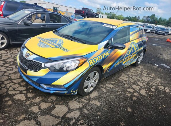 KNAFK5A83G5548669 2016 KIA FORTE Желтый Задняя левая четверть
