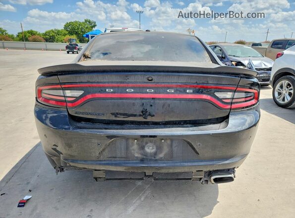 2C3CDXBG5JH218120 2018 DODGE CHARGER Black Вид салону спереду