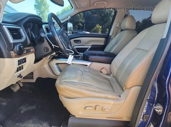 1N6BA1F48GN514954 2016 NISSAN TITAN Синий Вид панели приборов