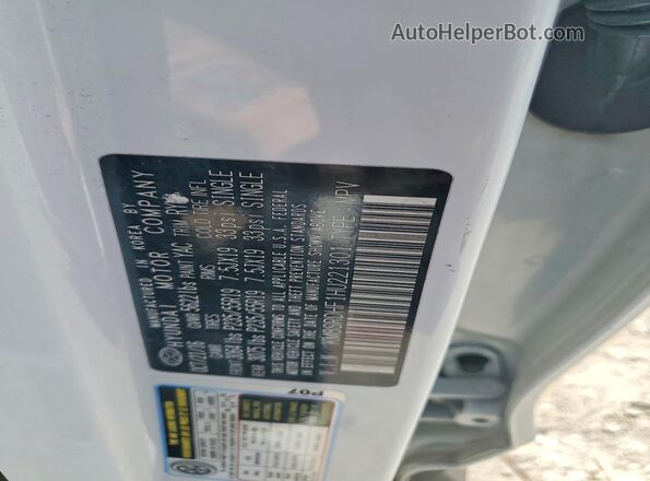 KM8SRDHF1HU221301 2017 HYUNDAI SANTA Белый Вид наклейки с VIN-кодом