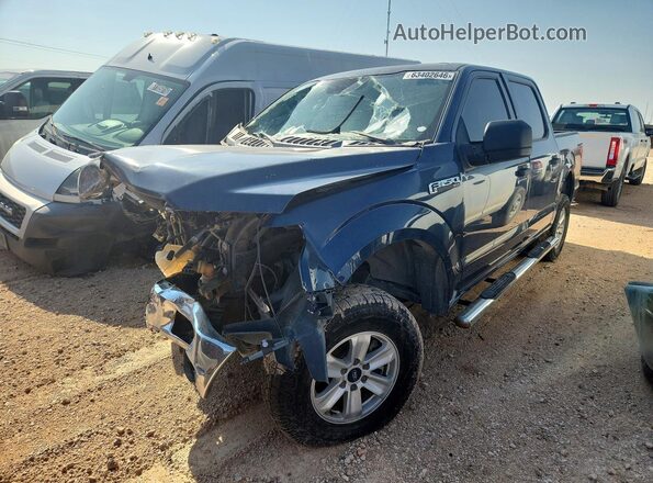 1FTEW1E83HKD82159 2017 FORD F150 Синий Задняя левая четверть