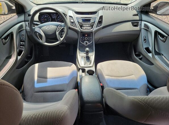 5NPDH4AE3GH709689 2016 HYUNDAI ELANTRA Серебряный Вид щитка приборов