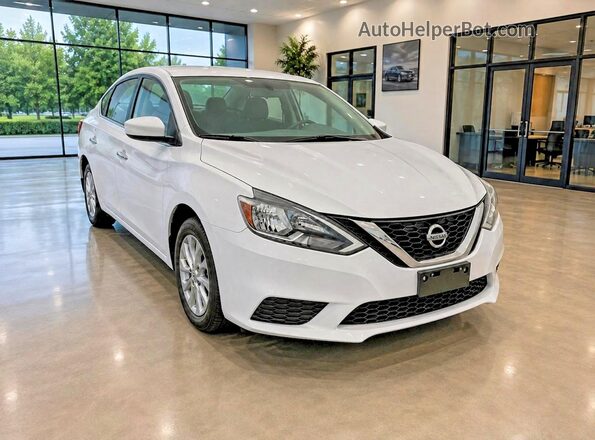 3N1AB7APXKY300417 2019 NISSAN SENTRA Белый Задняя левая четверть
