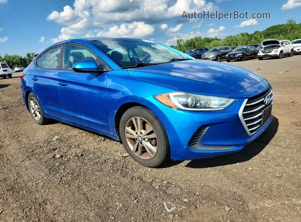 5NPD84LF1HH130238 2017 HYUNDAI ELANTRA Синий Вид спереди