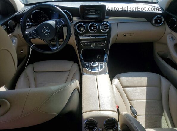 55SWF4KBXHU227254 2017 MERCEDES-BENZ C White Instrument cluster view