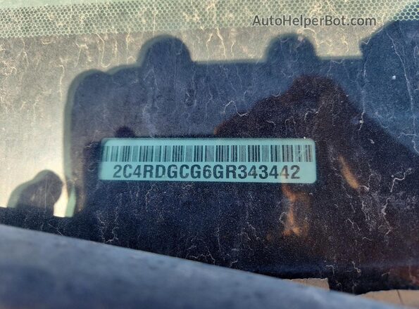 2C4RDGCG6GR343442 2016 DODGE CARAVAN White Սալոնի 360 աստիճան տեսք