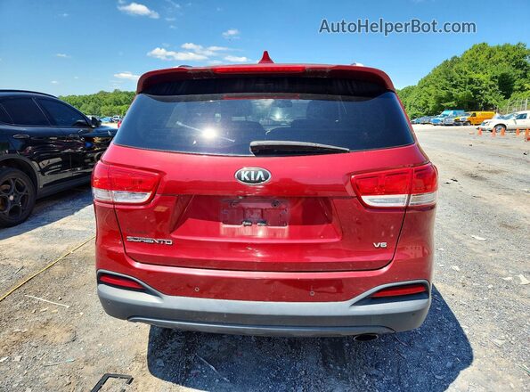 5XYPGDA53GG109682 2016 KIA SORENTO Red Widok wnętrza z przodu