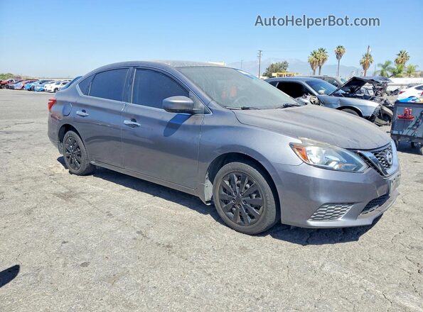 3N1AB7AP1KY272555 2019 NISSAN SENTRA Gray Widok z przodu