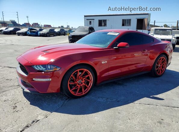 1FA6P8CF0L5146609 2020 FORD MUSTANG Red უკანა მარცხენა