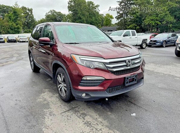 5FNYF6H30JB068059 2018 HONDA PILOT Красный Вид спереди