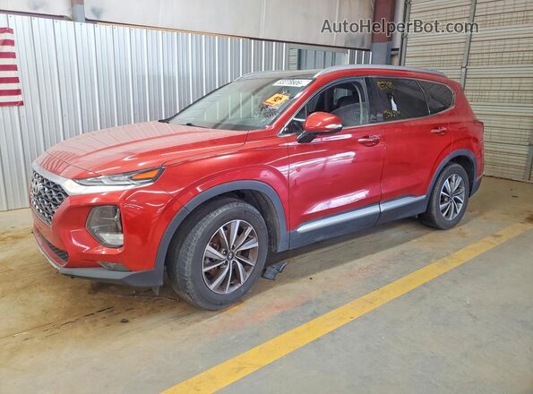 5NMS33AD2LH212423 2020 HYUNDAI SANTA FE Orange Trasero izquierdo