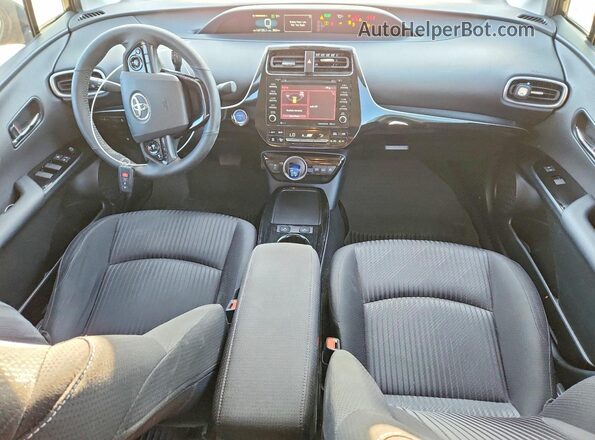 JTDKAMFPXN3212444 2022 TOYOTA PRIUS Black ხელსაწყოთა პანელის ხედი
