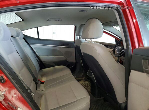 5NPD84LF3JH212929 2018 HYUNDAI ELANTRA Красный Вид задней части салона