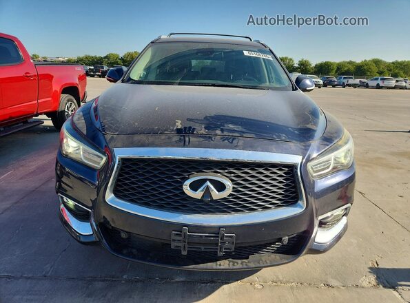 5N1DL0MM8HC504923 2017 INFINITI QX60 Blue Հետևի տեսք