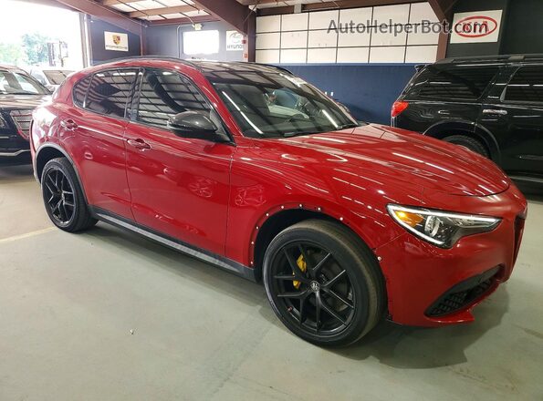 ZASPAKBN7K7C53964 2019 ALFA ROMEO STELVIO Burgundy წინა ხედი
