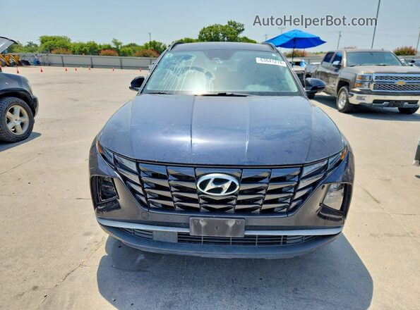 KM8JBCA1XNU031775 2022 HYUNDAI TUCSON Blue Rear view
