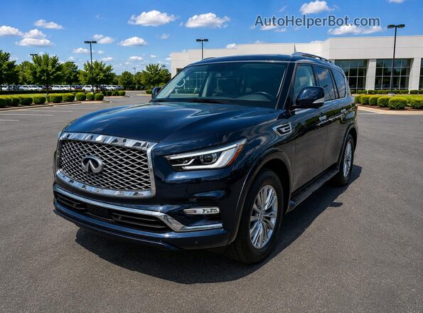 JN8AZ2AE8M9269966 2021 INFINITI QX80 Синий Задняя правая четверть