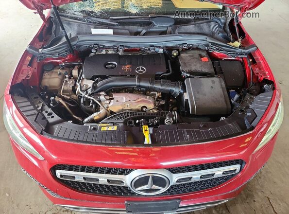 W1N4N4GB6MJ260896 2021 MERCEDES-BENZ GLA Maroon ძრავის განყოფილების ხედი