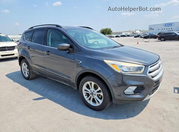 1FMCU9GD8JUB36235 2018 FORD ESCAPE Gray Դիմացի տեսք