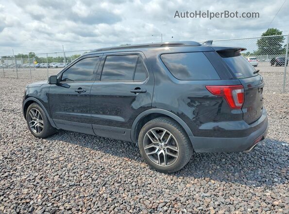 1FM5K8GT9HGD15084 2017 FORD EXPLORER Black Tył prawy